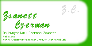 zsanett czerman business card